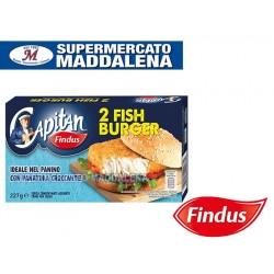 FISH BURGER  FINDUS CAPITAN 227 GR