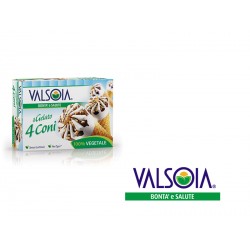 VALSOIA GELATO CONO 4X75 gr     .