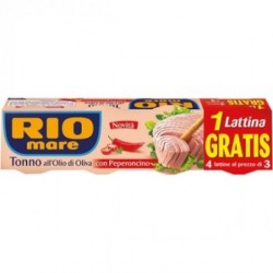 RIOMARE TONNO PICCANTE GR.80X3+1