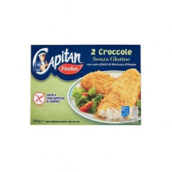 CAPITAN FINDUS 2 CROCCOLE CON FILETTI DI MERLUZZO S/GLUTINE GR. 250