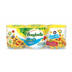 Bonduelle Mais olive e Peperoni 3 x 165gr