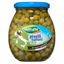 Valfrutta Piselli Medi in Vetro 360 gr