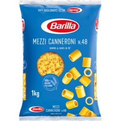 Pasta Barilla  N°48  Mezzi Canneroni 1 kg