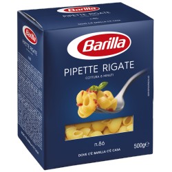 Pasta Barilla N°86 Pipette Rigate 500gr