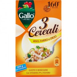 Riso Gallo 3 Cereali Orzo Farro 800gr